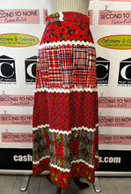 Load image into Gallery viewer, Handmade Printed A-Line Maxi Skirt (Size 28”W)