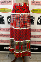 Load image into Gallery viewer, Handmade Printed A-Line Maxi Skirt (Size 28”W)