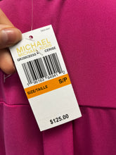 Load image into Gallery viewer, NWT Michael Kors Fuchsia Zip Henley Top (Size S)