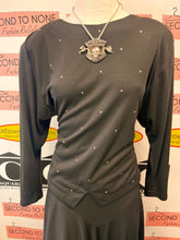 Load image into Gallery viewer, Vintage “The French Fact” Rhinestone Accent Casual Set (Size 9/10)