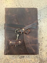 Load image into Gallery viewer, Leather Bound Journal with Key (Re-Stocked!)