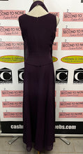 Load image into Gallery viewer, Deep Purple Beaded Evening Gown (Size 16)