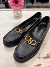 Load image into Gallery viewer, Designer Salvatore Feragamo Loafers with Flip-Buckle (Size 9)