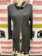 Load image into Gallery viewer, Grey Glitter Long Cardigan (Size L)