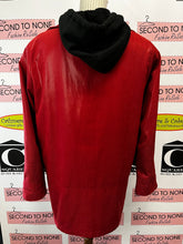 Load image into Gallery viewer, Vintage Marcona Shiny Red Coat (Size M/L)