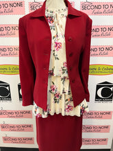 Load image into Gallery viewer, Red 2-Piece Skirt/Jacket Set (Size 14P)