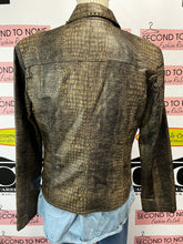 Charger l'image dans la galerie, Faux Reptile Skin Edgy Jacket (Size M)