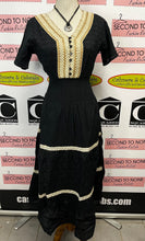 Charger l'image dans la galerie, 100% Cotton Black BOHO Dress