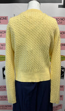 Cargar imagen en el visor de la galería, Tommy Hilfiger Butter Yellow Zip Cardigan (Size L)