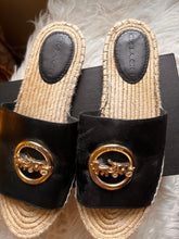 Load image into Gallery viewer, Coach "Corey Leather" Espadrille Flats (Size 9)