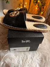 Load image into Gallery viewer, Coach "Corey Leather" Espadrille Flats (Size 9)