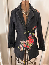 Load image into Gallery viewer, Tabi Embroidered Denim Jacket (Size S)