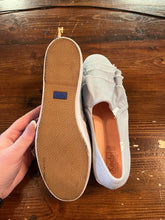Load image into Gallery viewer, Keds Light Denim Ruffle Slip On Sneakers (Size 8.5)