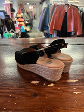 Load image into Gallery viewer, Browns Shoes Black Suede Wedge Espadrilles (Size 5/EU 36)