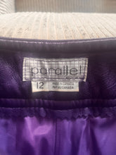Load image into Gallery viewer, Vintage 1980's Purple Leather Lined Pants (Size 12)