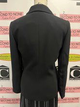 Load image into Gallery viewer, Kasper Black & Gold Blazer (Size 10)