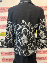 Cargar imagen en el visor de la galería, Joseph Ribkoff Fancy Black Jacket (Size 10)