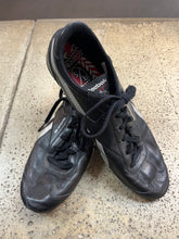 Load image into Gallery viewer, Vintage Black Leather Reebok Classic Silver Running Shoes (Size 9.5, fit small)