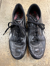 Load image into Gallery viewer, Vintage Black Leather Reebok Classic Silver Running Shoes (Size 9.5, fit small)