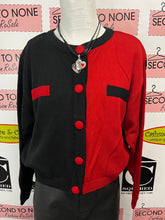 Load image into Gallery viewer, Vintage Colour Block Cardigan Sweater (Size S/M)