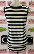 Cargar imagen en el visor de la galería, Top de fiesta a rayas de Calvin Klein (S)