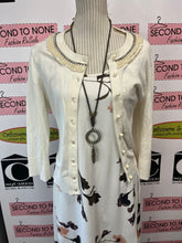 Load image into Gallery viewer, Kate Spade Pearl-Trimmed Cardigan (Size L)