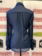 Load image into Gallery viewer, Candy Couture Sheer Button Up (Size S)