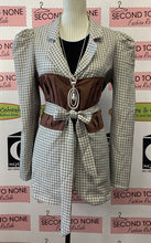 Charger l'image dans la galerie, Blazer à carreaux caramel (M)