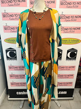 Load image into Gallery viewer, Multi-Patterned 2-Piece Pant/Duster Set (Size M)