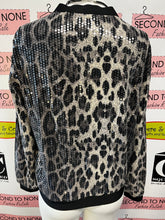 Load image into Gallery viewer, Shimmery Animal Print Bomber Jacket