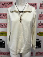 Cargar imagen en el visor de la galería, 1/2 Zip-Front Sweatshirt-Style Top (2 Colors)