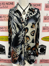 Load image into Gallery viewer, Animal Print Button-Up Top