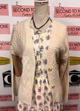 Charger l'image dans la galerie, Patchwork Cream Knit Cardigan (Size L)