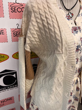 Charger l'image dans la galerie, Patchwork Cream Knit Cardigan (Size L)