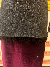 Load image into Gallery viewer, Vintage All-Over Bling Shell with Beaded Fringe Hem (Size S)