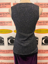 Load image into Gallery viewer, Vintage All-Over Bling Shell with Beaded Fringe Hem (Size S)