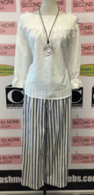 Cargar imagen en el visor de la galería, Zara Pantalón Recto Rayas (S)