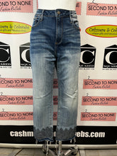 Load image into Gallery viewer, Driftwood Boho Textured Hem Cropped Jeans (Size 31W x 25L)