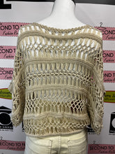 Load image into Gallery viewer, Open Crochet Batwing Overlay Top (One Size Fits Most)