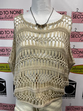 Load image into Gallery viewer, Open Crochet Batwing Overlay Top (One Size Fits Most)