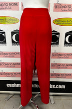 Charger l'image dans la galerie, Joseph Ribkoff Pleated Tie Waist Red Palazzo Pants (Size L/XL)