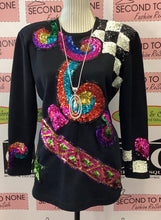 Cargar imagen en el visor de la galería, Suéter de lentejuelas arremolinadas (M)