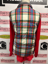 Load image into Gallery viewer, Land’s End Plaid Puffer Vest (Size XL)