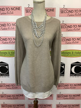 Load image into Gallery viewer, Hilary Radley Ribbed Fooler Top (Size XL)