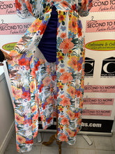 Load image into Gallery viewer, *AS IS* Vibrant Foliage Sheer Maxi Kimono (Size O/S)