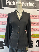 Charger l'image dans la galerie, Topshop Elegant Black Blouse (Size 10)