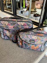 Load image into Gallery viewer, Vintage Tapestry "Globetrotter" Suitcase