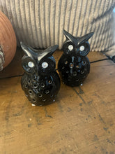 Load image into Gallery viewer, Black Owl Tea-Light Holder