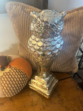 Load image into Gallery viewer, Large Owl with Antique Silver Finish