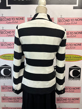 Charger l'image dans la galerie, Cartise Black & White Striped Blazer (Size 10)